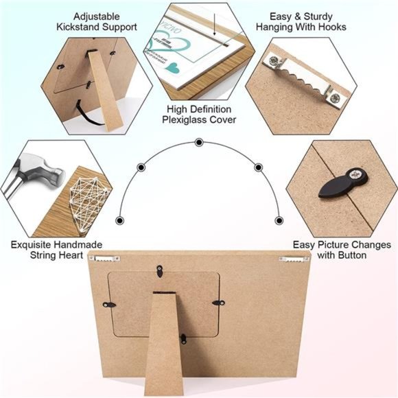 New Mom Baby Ultrasound Picture Frame Sonogram Keepsake Frame -4x6 Photo - Picture 7 of 7